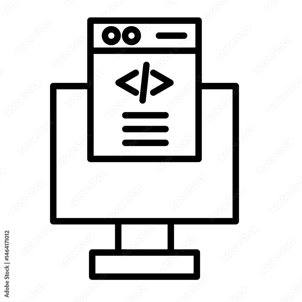 Fototapeta premium Computer Science icon