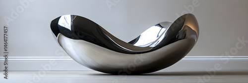 Obraz na płótnie Interplay of Form and Light in Modern Sculpture Photography w salonie