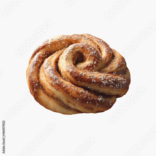 Wallpaper Mural Delicious Sweet Cinnamon Bun Pastry with Sugar Sprinkle Torontodigital.ca