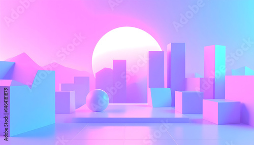 Abstract image of vapor wave