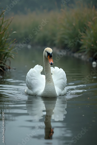 swan on the lake