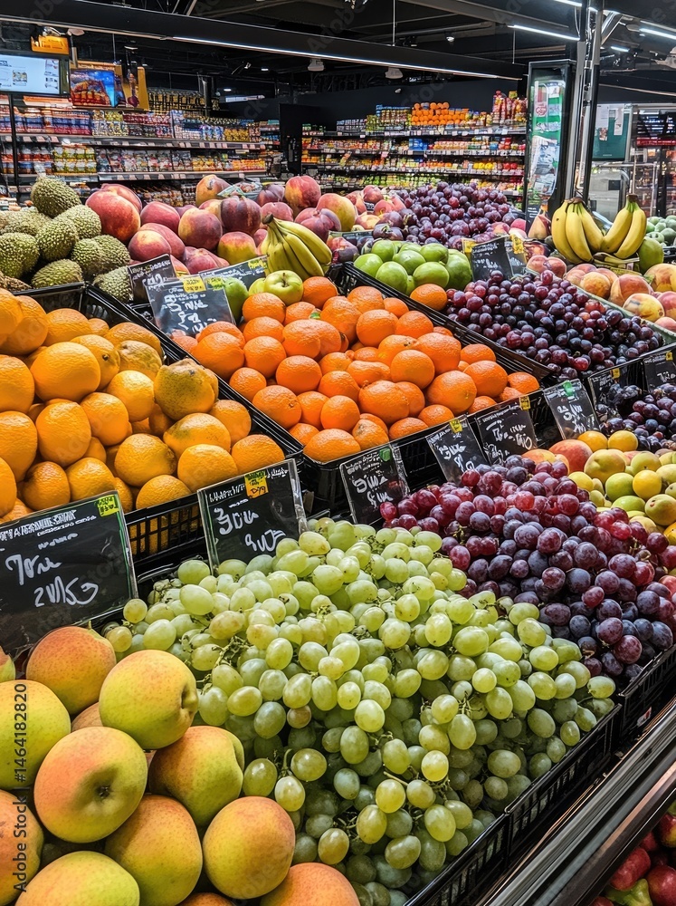 Colorful Fresh Produce Display Colorful Fresh Produce Display