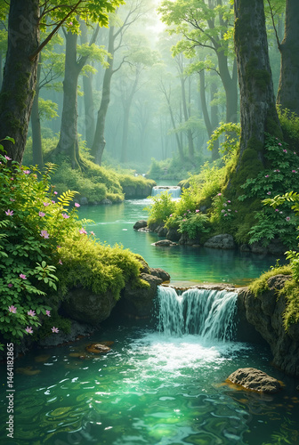 waterfall in the forest
