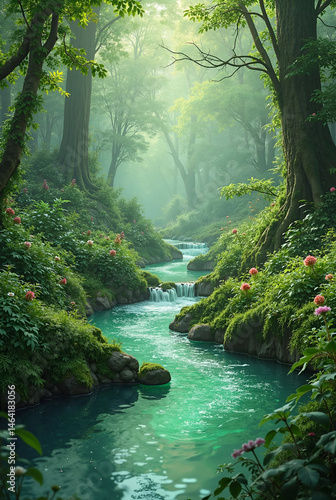 waterfall in the forest