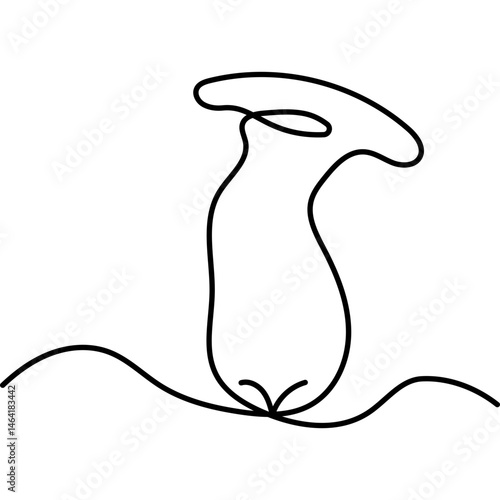 vegetable continuous line art