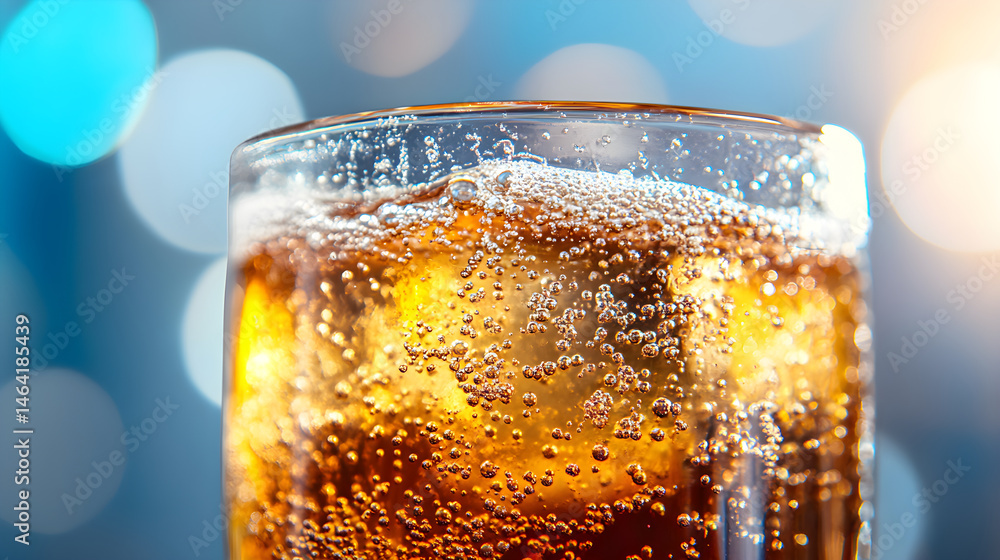 Effervescent Refreshment: Bubbles and Shine in Refreshing Soda Photography