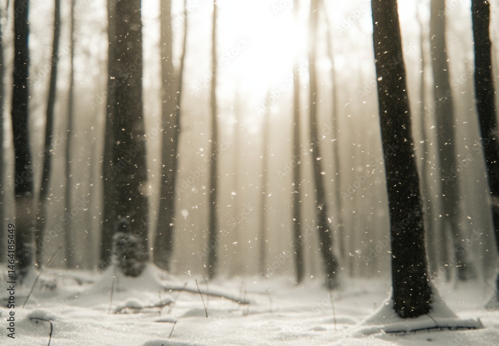 Fototapeta premium forest in winter