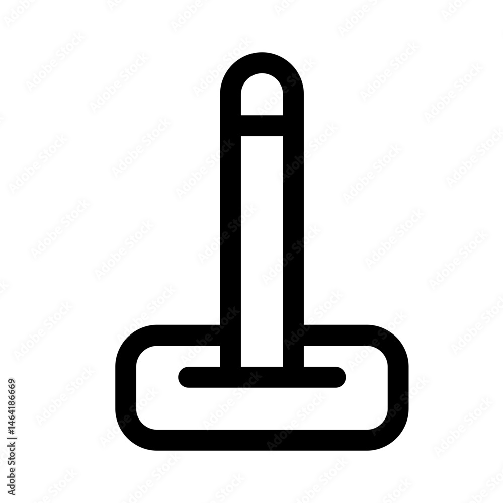 floor wiper icon with line style, perfect for user interface projects floor wiper icon with line style, perfect for user interface projects