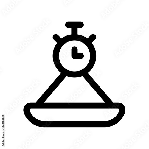 weigher icon with line style, perfect for user interface projects