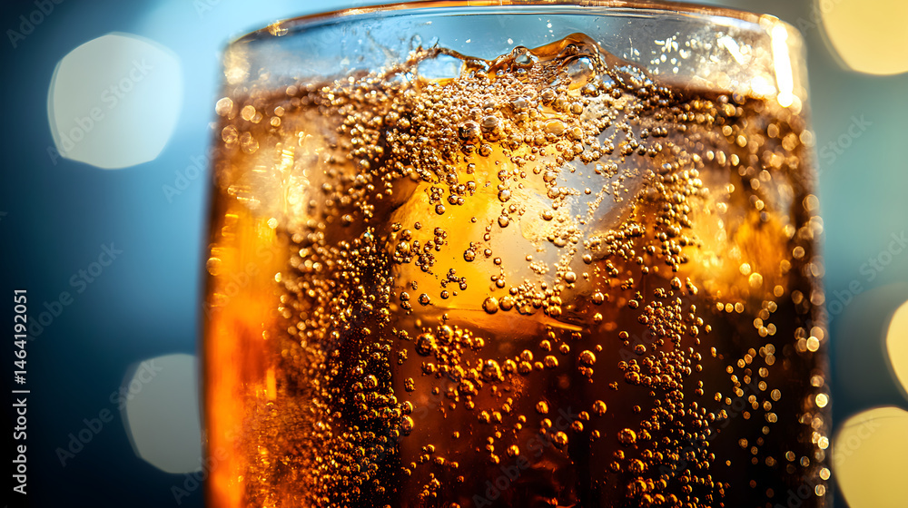 Effervescent Refreshment: Bubbles and Shine in Refreshing Soda Photography