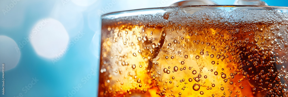 Effervescent Refreshment: Bubbles and Shine in Refreshing Soda Photography