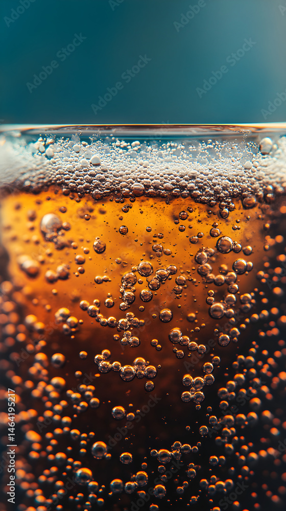 Effervescent Refreshment: Bubbles and Shine in Refreshing Soda Photography