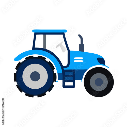 tractor isolated on white