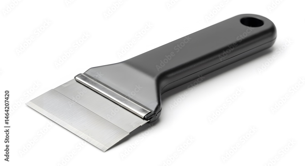 Squeegee on Surface: Capturing a close-up shot of a clean and unused squeegee with a solid handle, highlighting its sharp blade and sleek design Squeegee on Surface: Capturing a close-up shot of a clean and unused squeegee with a solid handle, highlighting its sharp blade and sleek design