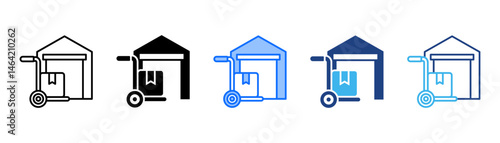 Distributor Icon Set With Multiple Style Collection 
