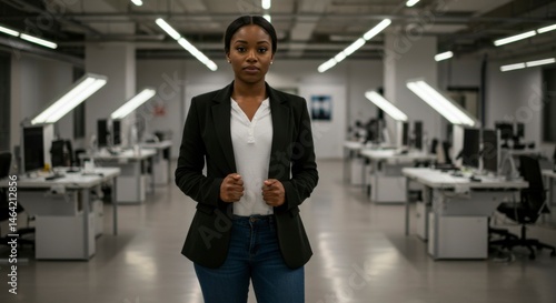 Wallpaper Mural Determined professional woman in modern office Torontodigital.ca