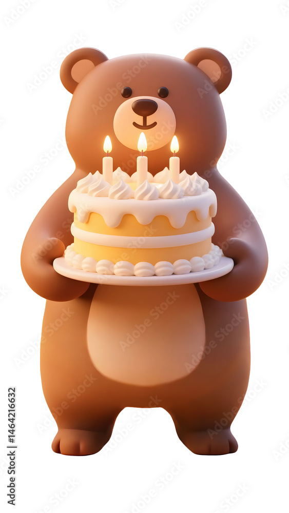 Naklejka premium soft toy bear