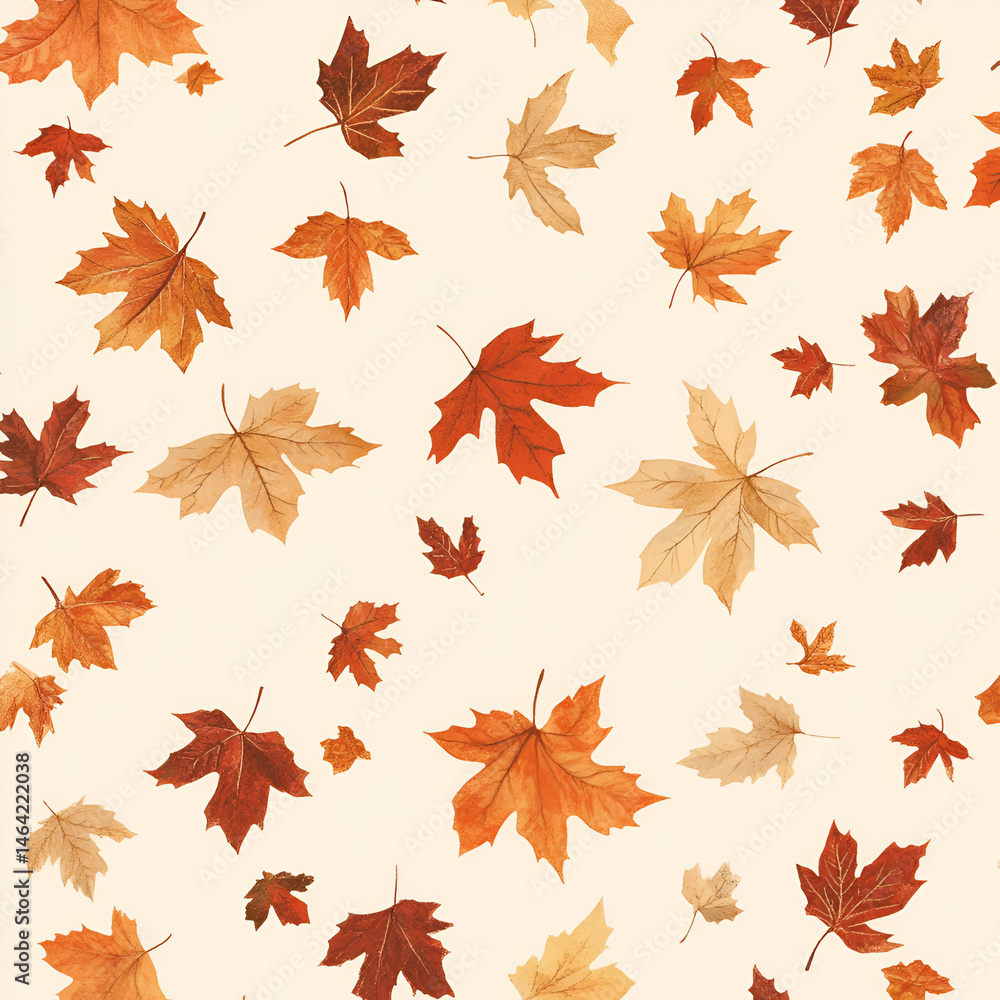 Gathering autumn leaves forest floor digital artwork light beige background top-down view elegant natural beauty Gathering autumn leaves forest floor digital artwork light beige background top-down view elegant natural beauty