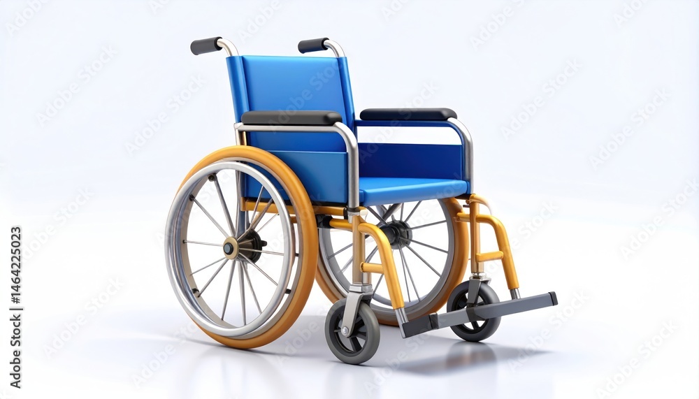 Fototapeta premium Blue Wheelchair Image