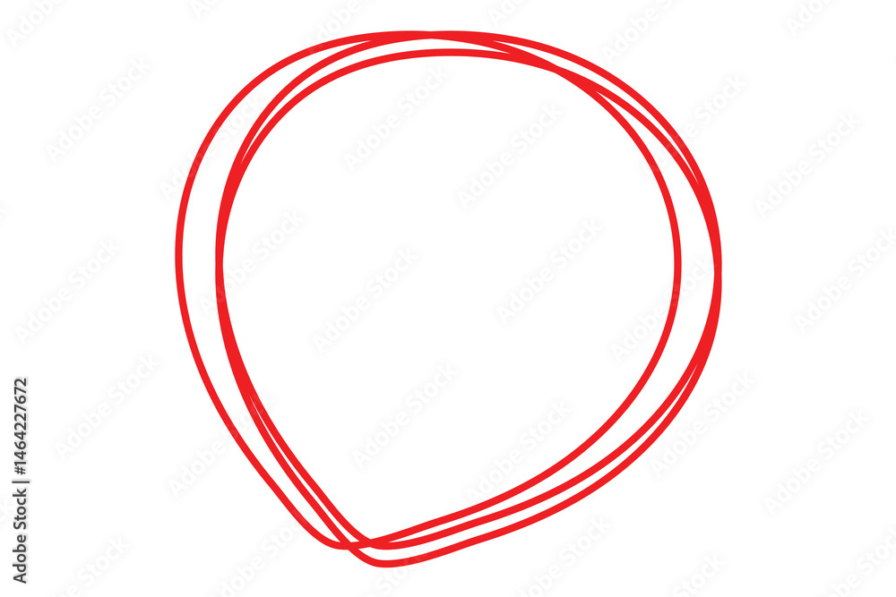hand drawn circle and round icon on white background. hand drawn circle and round icon on white background.