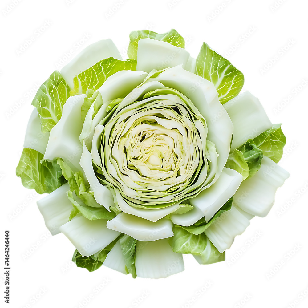 Fototapeta premium Green fresh raw cabbage
