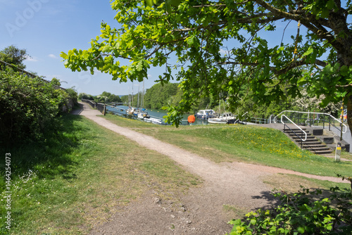 A view of Lydney harbour, Gloucestershire