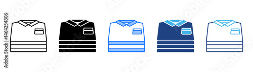 Shirt Icon Set With Multiple Style Collection 