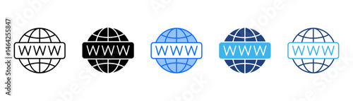 Website Icon Set With Multiple Style Collection 