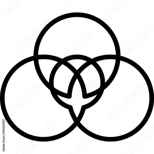 Venn Diagram vector icon