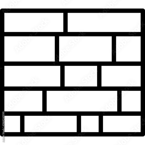 bricks wall vector icon