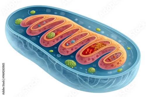 A virtual image from a science journal humans mitochondria isolated on transparent background.png