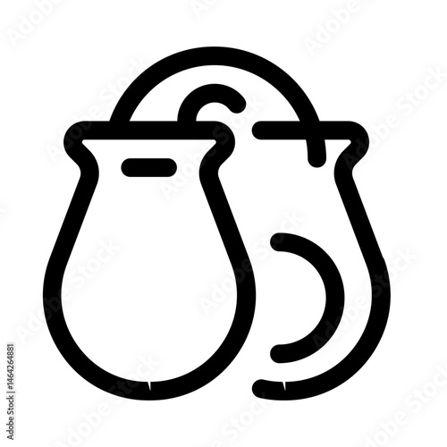 matador safety icon with line style, perfect for user interface projects