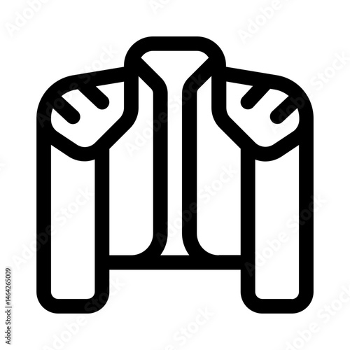 torero suit icon with line style, perfect for user interface projects
