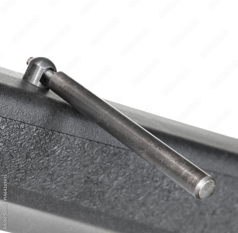 Sling stud being removed from a rifle stock