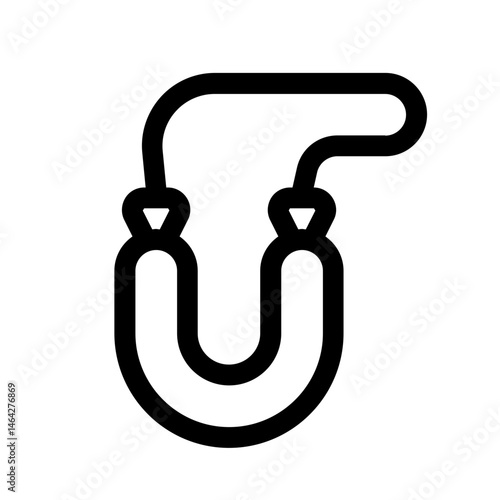 sausage icon with line style, perfect for user interface projects