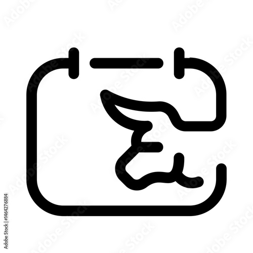 san fermin day icon with line style, perfect for user interface projects