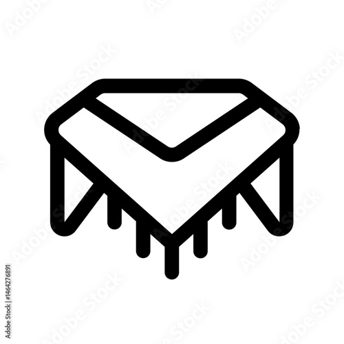 soutane icon with line style, perfect for user interface projects