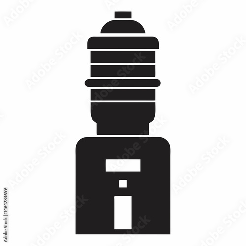 Water Cooler icon silhouette vector illustration