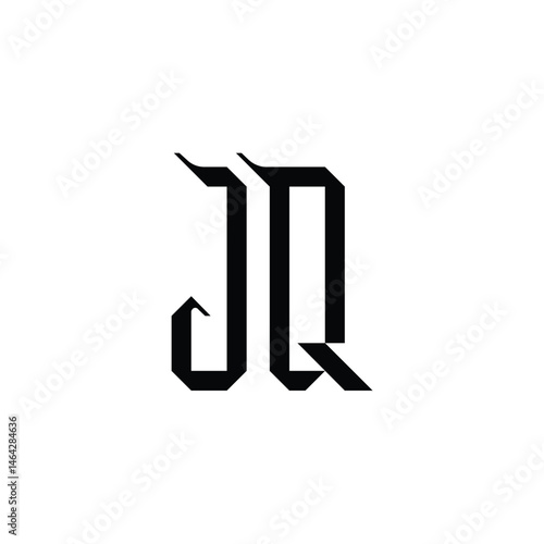 Free Download JQ monogram logo design letter text name symbol monochrome logotype alphabet character simple logo - GFXLoad