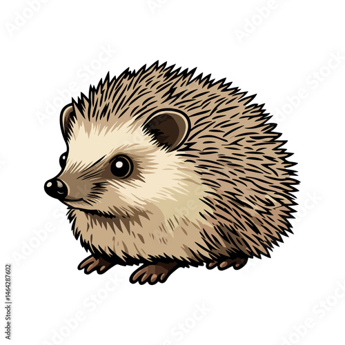 hedgehog, animal, vector, transparent background, mammal, isolated, wildlife, rodent, bristle, nature, prickly, spiny, cute, small