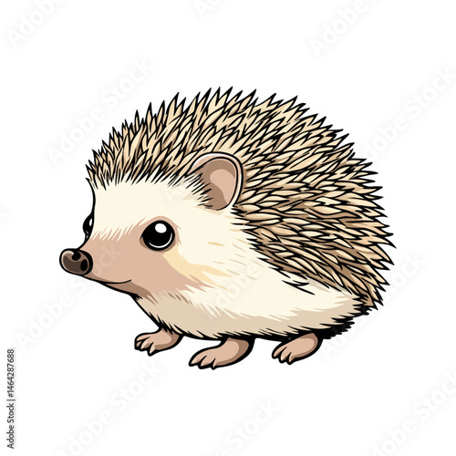 hedgehog, animal, vector, transparent background, mammal, isolated, wildlife, rodent, bristle, nature, prickly, spiny, cute, small
