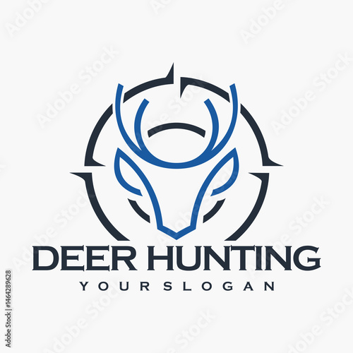 Deer logo vector template