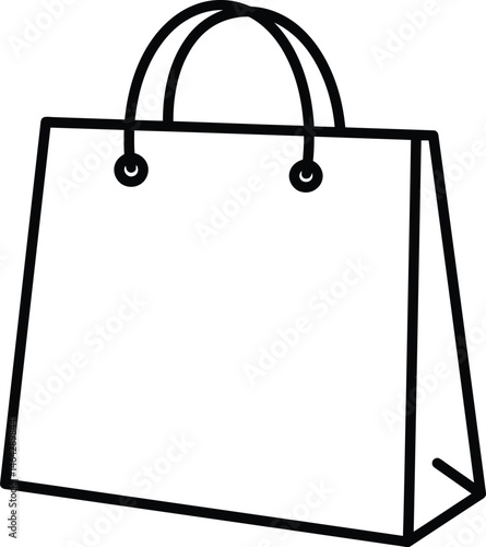 Elegant Shopping Bag: A simple yet sophisticated image of a shopping bag, ready to be filled with all your treasures, symbolizing retail therapy and the excitement of a shopping spree.