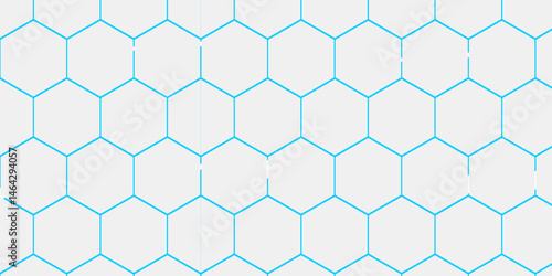Honeycomb pattern with hexagon mesh. Texture bee comb grid. Flat vector illustration isolated on white background