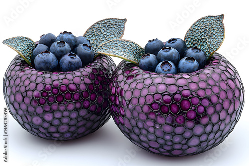 Elegant Decorative Blueberry Bowl Design for Home Decor and Art Exhibits
