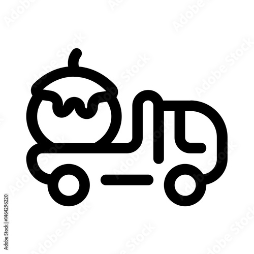 delivery icon with line style, perfect for user interface projects