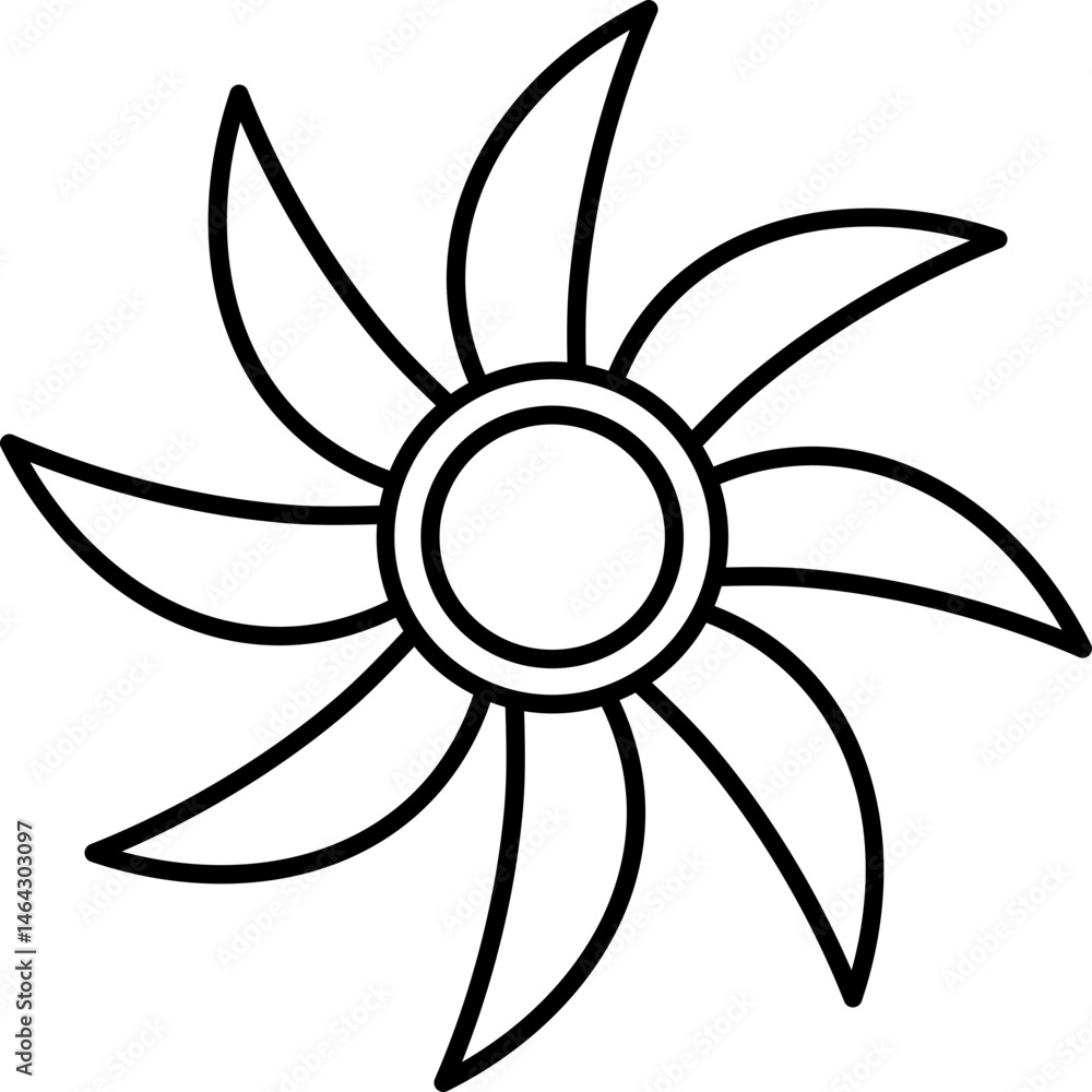 Flower Line Doodle Flower Line Doodle