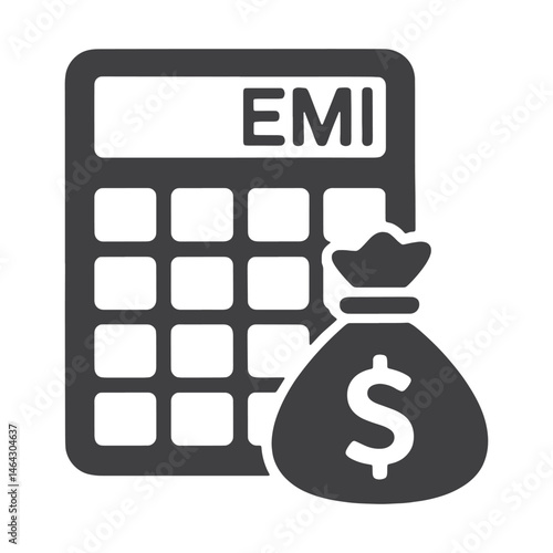EMI Calculator Icon vector file
