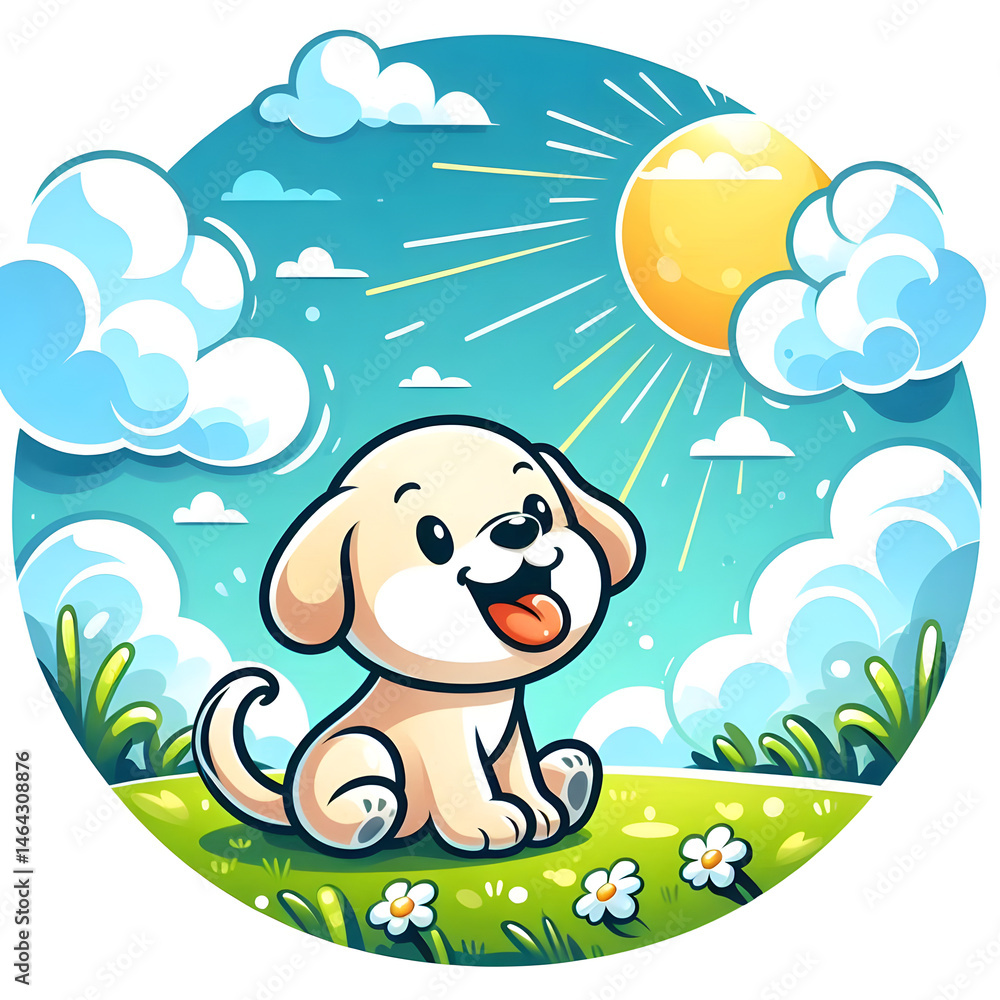 Obraz premium Perro de dibujo