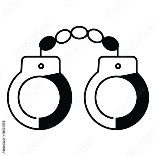 Crime Law vector Icon design Symbolizing Legal Protection